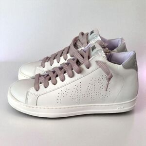 New P448 John Sneaker in White/ Silver/ Lavender Combo Size EU 36 $298